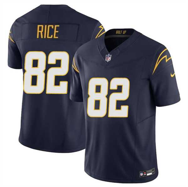Men & Women & Youth Los Angeles Chargers #82 Brenden Rice Navy 2024 Draft F.U.S.E. Vapor Limited Stitched Jersey->los angeles chargers->NFL Jersey